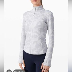 Lululemon Define Jacket White Camo Size 2